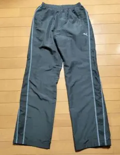 Puma グレー サイドストライプパンツ М