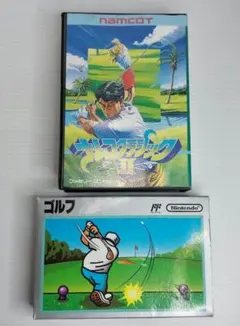 FC 箱説付2本セット ゴルフ ナムコクラシックⅡ 中古 動作確認済