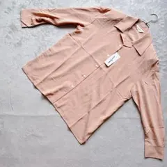 新品タグ付き 日本製 スキッパーブラウス とろみ ゆったり M-L ベルメゾンのサムネイル