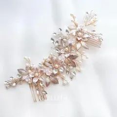 髪飾り　ヘッドドレス　結婚式　成人式　卒業式　ヘアアクセサリー　ウェディング　花