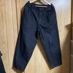 GU デニムキャロットパンツ　ダークグレー
