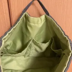 グレー ナイロン バッグインバッグ3ポケット