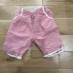 フリル付きピンクショートパンツ 90サイズ