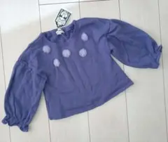 新品　タグ付き　シューラルー　90　ワールド　長袖　トレーナー　カットソー　紫