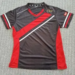 JUIC 卓球　レディース　ゲームシャツ 黒／赤