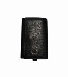 DIOR　CD Icon金具　6連　キーケース　ブラック　レザー　日本限定モデル