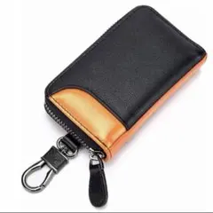 キーケース メンズ 本革 2つ外側ポケット カードキーケース スマートキーケース