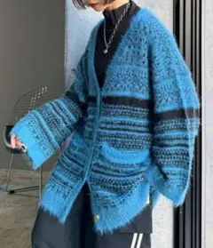 値下げ【未使用】PAGEBOY ノルディックシャギーカーディガン