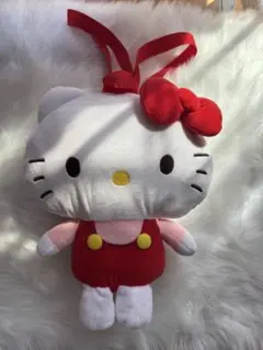 ハローキティ ぬいぐるみリュック 赤