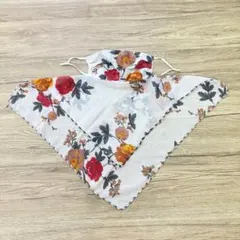 【★送料無料★】スカーフマスク　花柄　花粉対策　粉塵避けのサムネイル