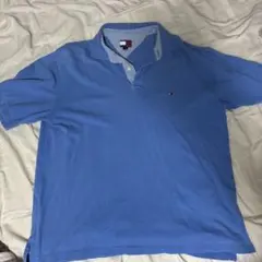 TOMMY HILFIGER 青 ポロシャツ XL
