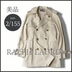 ラルフローレン RALPH LAUREN リネン混 マリンコート M 美品