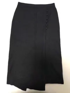 nano universe ボタン付きニットスカート