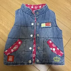 BABY DOLL ベビーベスト リバーシブル　90㎝