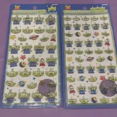 ボンボンドロップシール　エイリアン　リトルグリーメン　mini ディズニー