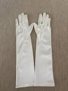 サテン ウェディンググローブ アイボリー タカミブライダル