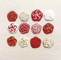 【水引】梅結び 3本取り　紅白×ゴールド☆