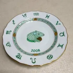ヘレンド イヤープレート蛇デザインZODIAC 干支シリーズ 2001年 巳