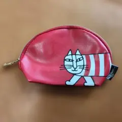 Lisa Larson 猫 ポーチ レッドのサムネイル