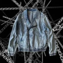 00s archive bleach denim riders jkt y2k