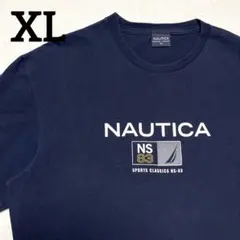USA製 NAUTICA 古着 Tシャツ 紺XL