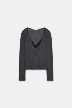 ZARA コンビネーションレーストップジャケット