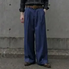 【極太】【ウールギャバジン】slacks 80's〜90's archive 極太】【ウールギャバジン】wide slacks 90's archive - メルカリ