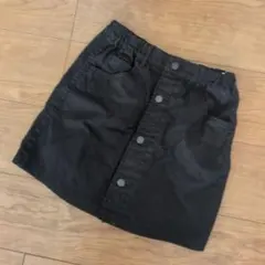 UNIQLO キッズ キュロットスカート ブラック 140