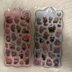 ラブブうるちゅるポップシール 2セット