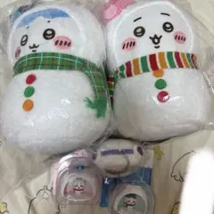 ちいかわ 雪だるま ぬいぐるみ マスコット 5点セット