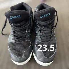 asics ダンクショット バスケットシューズ ブラック/ターコイズ 23.5