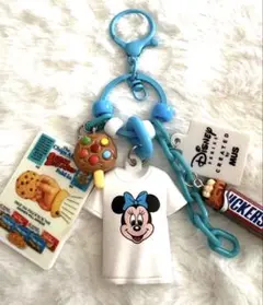 ミニーマウス Tシャツ型キーホルダー