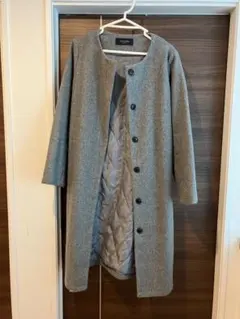 chocol raffine robe ノーカラーコート グレーのサムネイル