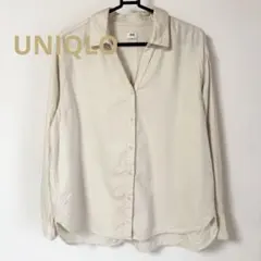 UNIQLO ユニクロ　シャツ　オフホワイト　白シャツ　トップス　Ｌ