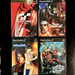 【PS2】ゲームソフト4本セット/グランツーリスモ3/バーチャ4/DOA2他