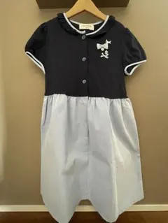 CHOPIN. 半袖ワンピース 130cm ネイビー