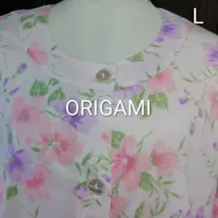春夏用！origami レディース パジャマ 花柄 Lサイズ