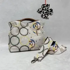 ハンドメイド　ミナペルホネン　くしゅっとトートバッグmini⑅︎◡̈︎*