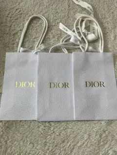 Dior ショップ袋 3枚セット ホワイト