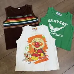 ベビー服　タンクトップ 3点セット　アンパンマン 80cm