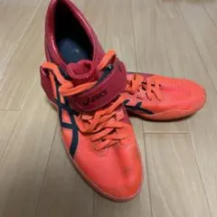 asics オレンジ スパイクシューズ 走高跳用スパイク