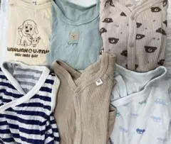 赤ちゃん肌着 ロンパース 60サイズ2点 70サイズ4点 ボディースーツ