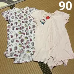 ハローキティー　Ｈ＆Ｍ　ロンパース　90 2枚セット