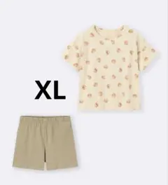 GU ルームウェア パジャマ コットンカラーラウンジセット UNIQLO 犬