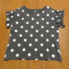 ELFINDOLL CLASSIC ドット柄 フリル袖 Tシャツ 100のサムネイル