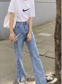 GRL ストレートデニム Sサイズ