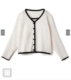 GRL グレイル 配色カーディガンXキャミソールニットアンサンブル at1707