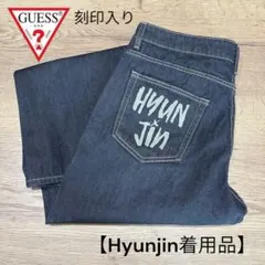 ヒョンジン着用セット】guess Tシャツ デニムパンツ 同一モデル スキズ