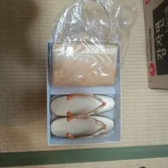 和装用バッグと草履セット ゴールド