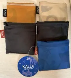 『 5個まとめ売り 新品タグ付きあり 』KALDI エコバッグ カルディ